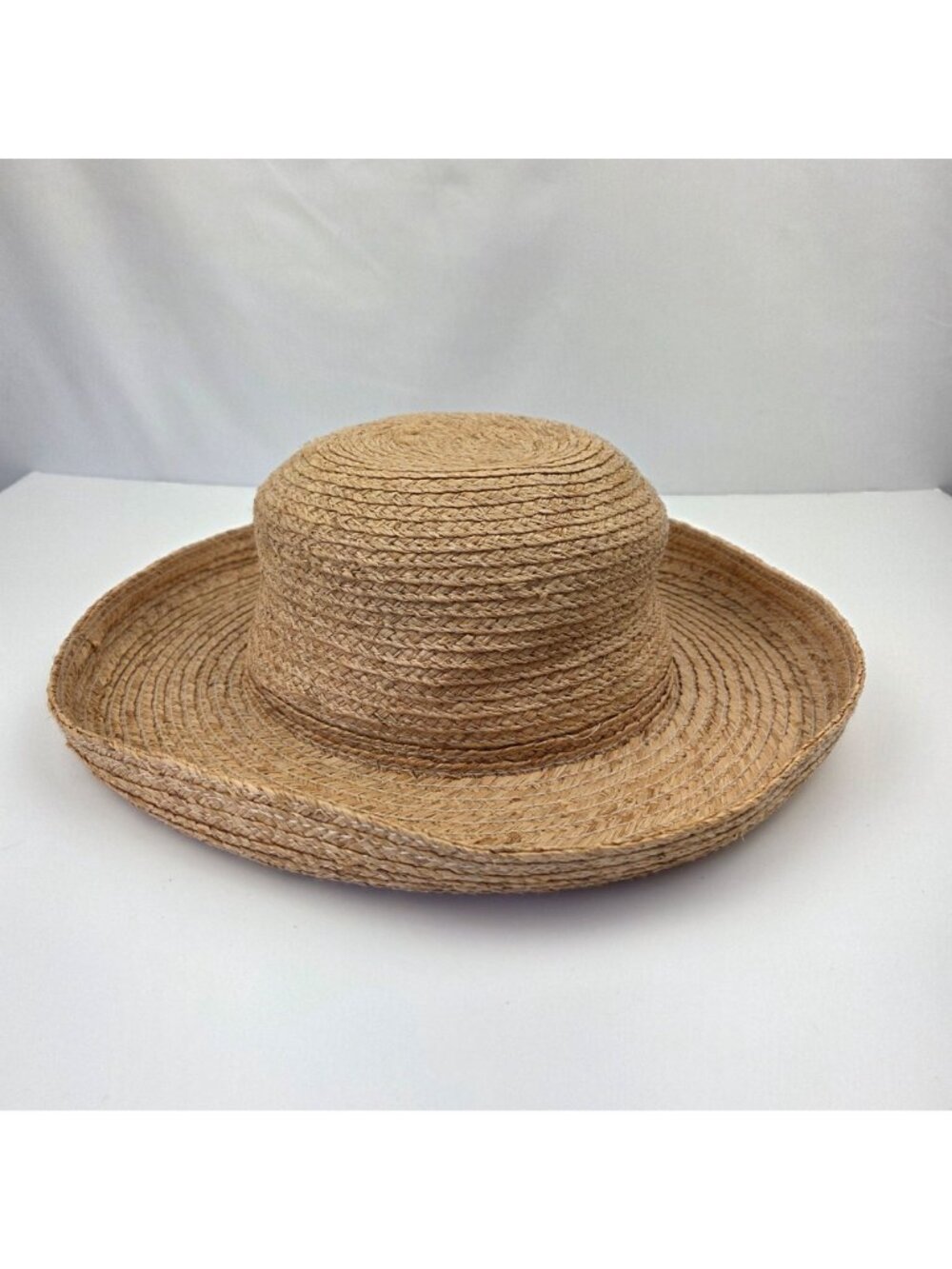 Lady Hagen Straw Sun Hat With Wide Brim Natural Lightweight Summer Style - Picture 6 of 9